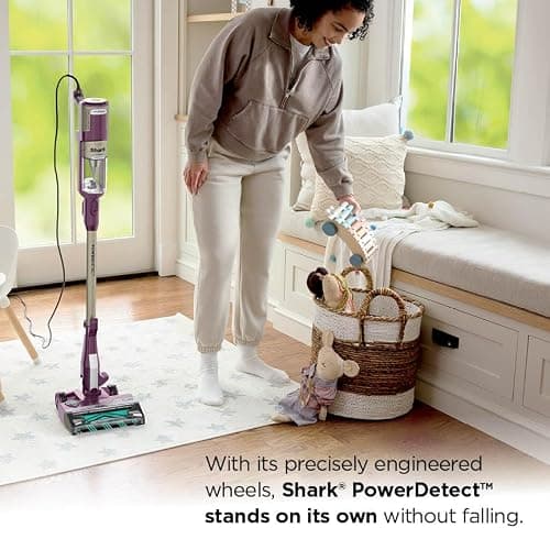 Shark POWERDETECT Ultra-Light Corded Stick Vacuum with DuoClean Technology, Self-Cleaning Brushroll for No Hair Wrap, Anti-Allergen Complete Seal, and Odor Neutralizer Technology, Purple, HZ4001AMZ thumbnail 6