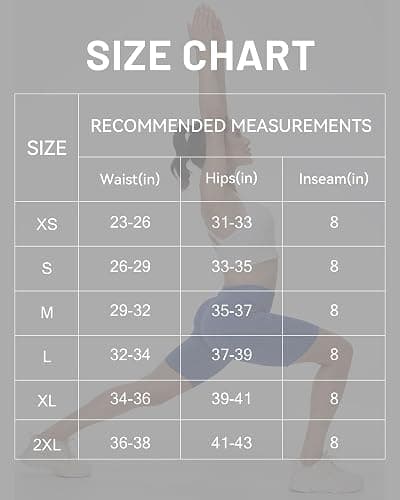 Runhit Biker Shorts Women with Pockets - 8''/5''/3'' High Waisted Yoga Workout Gym Spandex Tummy Control Shorts thumbnail 7