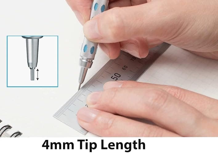 Pentel GraphGear 1000 Mechanical Pencil - Automatic Drafting Pencil - 0.7mm Lead Size - Includes 50 Lead Refills & 4 Eraser Refills thumbnail 3