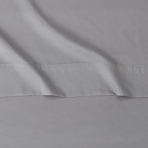 Amazon Basics Lightweight Super Soft Easy Care Comfortable Microfiber 3 Piece Bed Sheet Set With 14-inch Deep Pockets, Twin XL, Dark Gray, Solid thumbnail 4
