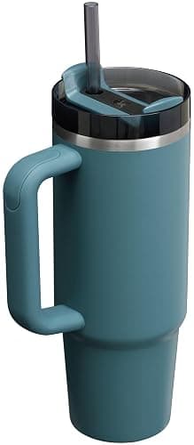 STANLEY Quencher H2.0 Tumbler with Handle and Straw 30 oz | Flowstate 3-Position Lid | Cup Holder Compatible for Travel | Insulated Stainless Steel Cup | BPA-Free | Blue Spruce thumbnail 3