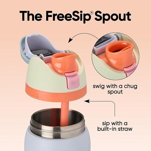 Owala FreeSip Insulated Stainless Steel Water Bottle with Straw for Sports, Travel, and School BPA-Free Sports Water Bottle, 24 oz, Beach House thumbnail 2