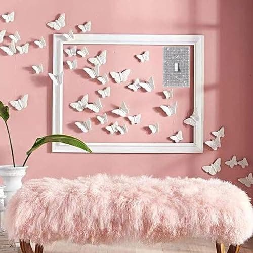 Generic Bling Light Switch Cover and sockets, Shiny Rhinestones Wall Plate Cover ，Outlet Covers ，Silver Shiny Sparkle Bling Crystal Rhinestones Wall Plate Cover, YSX-MB00 thumbnail 5