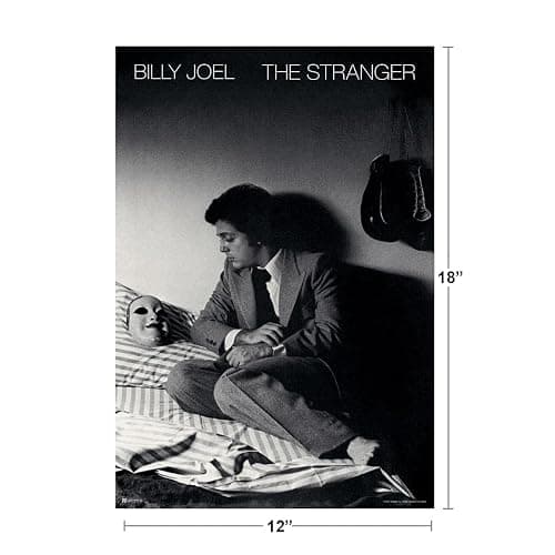 Billy Joel Poster The Stranger Album Cover Classic Rock Music Merchandise Retro Vintage 70s 80s Concert Tour Cool Wall Art Print Poster 12x18 thumbnail 4