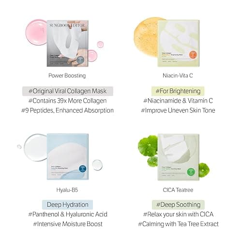 SUNGBOON EDITOR Deep Collagen Hyalu-B5 Overnight Hydrating Mask, 37g x 4ea thumbnail 7