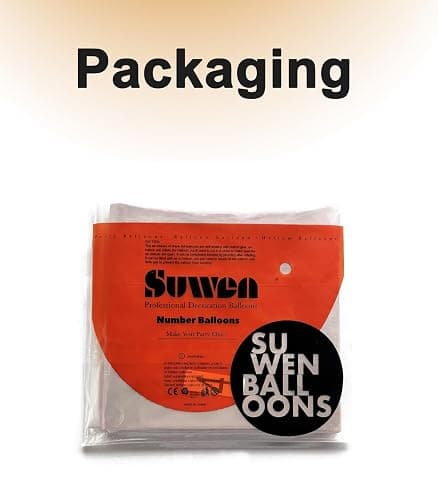 SUWEN 40 Inch Cream White Large 6 Balloon Numbers Big Foil Helium 0-9 | Jumbo Happy 6th Mylar Birthday Party Decorations for Men or Women Anniversary Party Supplies thumbnail 6