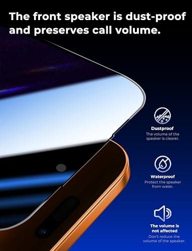 MAGIC JOHN 2 Pack for iPhone 17 Pro Max 6.9 inch Privacy Glass Screen Protector-[Anti-Spy] Auto Dust-Elimination, Bubble Free, Easy Installation thumbnail 6