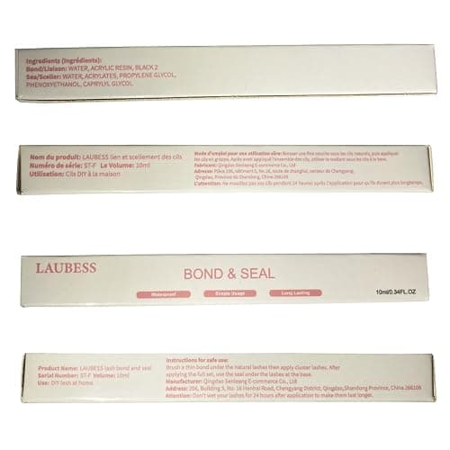 Lash Bond and Seal Eyelash Glue Lash Glue Waterproof Lash Cluster Glue LAUBESS Eyelash Bond and Seal Long Lasting 10ml thumbnail 5