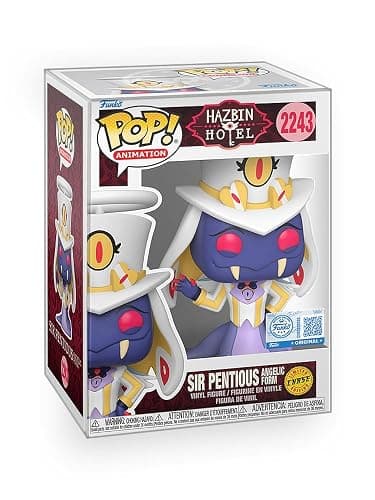 Epic Collectibles Pop Animation: Hazbin Hotel - Sir Pentious in Angelic Form (Chase Variant) Exclusive Vinyl Figure Bundled with Box Protector Compatible for Funko - Image 1