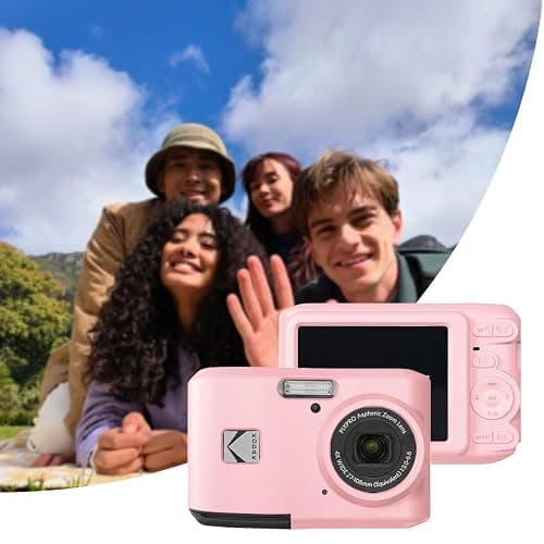 Tedubax Case for Kodak PIXPRO FZ45 Case, Soft Silicone for Kodak PIXPRO FZ45 - Anti-Scratch Slim Fit Lightweight Protective - Pink thumbnail 7