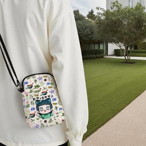 WCGXKO Anime Inspired Messenger Bag Animated Movie Themed Zipper Crossbody Bag For Fans thumbnail 2