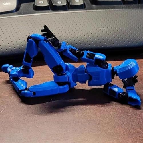 2026 New Assembly Completed-Titan 13 Action Figure,Dummy Robot 13 Action Figures Set,3D Printed Multi-Jointed Action Figures,Nova 13 Action Figure for Collectors Desktop Decorations (Blue) thumbnail 2