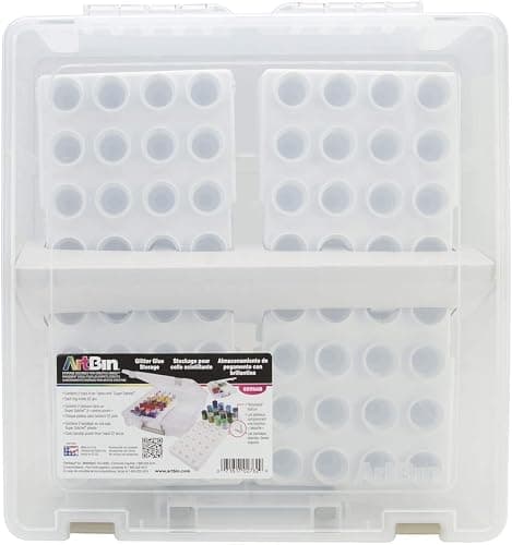 ArtBin 6959AB Bottle Storage Super Satchel, Portable Carrying Case - Organizes up to 32 individual 0.5oz Bottles, Clear thumbnail 5