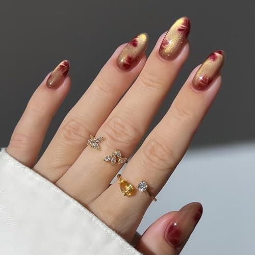 yellow cateye nail polish thumbnail 2
