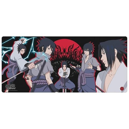 Head Case Designs Officially Licensed Naruto Shippuden Sasuke Graphic Art 37.4 x 15.75 x 0.16 inches (900 x 400 mm) - XL Gaming Office Desk PC Keyboard Mouse Mat Pad thumbnail 2