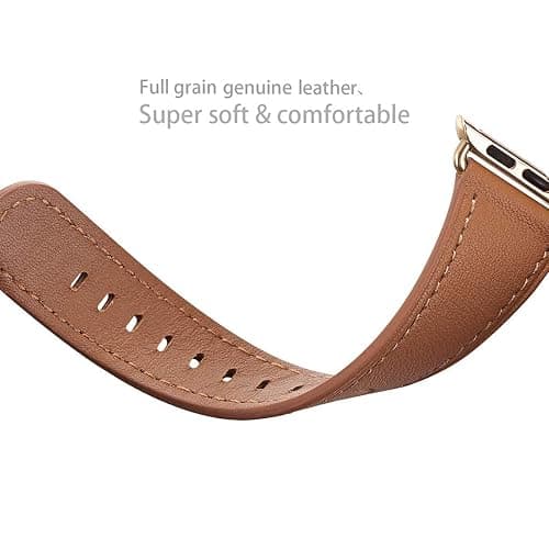 WFEAGL Compatible with Apple Watch Band 41mm 40mm 38mm 42mm(series 11 10) Women, Top Genuine Leather Band for iWatch SE 3 2 1 & Series 11 10 9 8 7 6 5 4 3 2 1 thumbnail 3