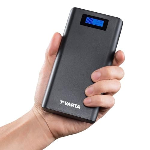VARTA 18200mAh Power Bank (2 USB Ports 1.0A und 2.4A, LCD Display zur Lade- und Entladeanzeige, kompatibel mit Geräten wie iPhone, Samsung Galaxy, Huawei, GoPro etc., inkl. 50cm Micro-USB Kabel) thumbnail 4