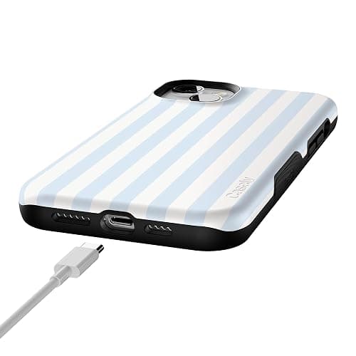 Casely iPhone 14 Plus Case | Blue Stripes | Sunday Best | Compatible with MagSafe | Bold Protective Design thumbnail 8