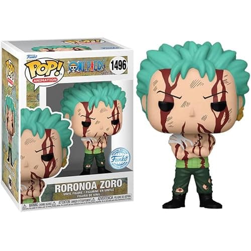 Funko One Piece Pop! Animation Roronoa Zoro Vinyl Figure Exclusive thumbnail 4