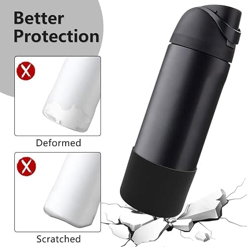 2PCS Silicone Water Bottle Boot for Owala 24 Oz 32 Oz, Anti-Slip Protective Sleeve for FreeSip, Twist, and Flip Stainless Steel Bottles, Bottom Bumper Cover for Owala Water Bottle thumbnail 3