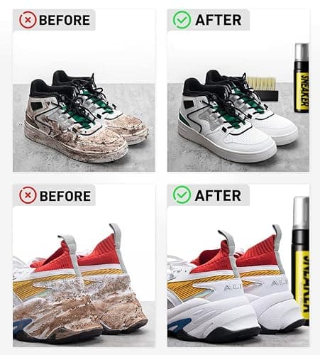 COZGO Shoe Cleaner Kit for Sneaker, Water-Free Foam Sneaker Cleaner 5.3Oz with Shoe Brush and Shoe Cloth,Work on Most Shoes thumbnail 6