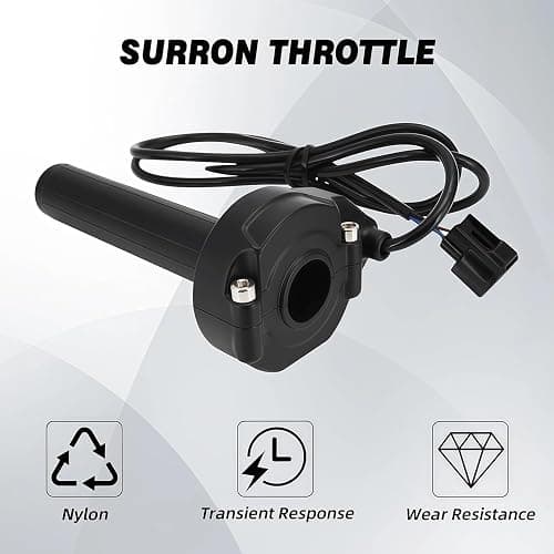 Electric Dirt Bike Throttle for Surron 79Bike Falcon Tuttio Soleil01 | Quick Response Nylon Twist Throttle Handle Tube for Sur Ron Light Bee X S/E Ride Pro/MacFox/79Bike Falcon Pro Falcon GT-Black thumbnail 2