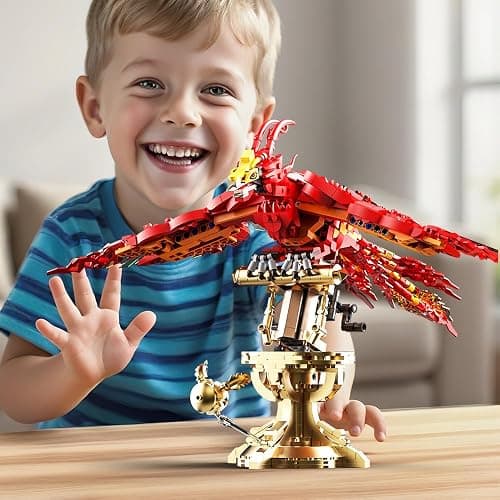 APAWR 938 Pieces Phoenix Building Set, Magic Potter Phoenix Collection Model for Adults,Ideas HP Building Toy thumbnail 6