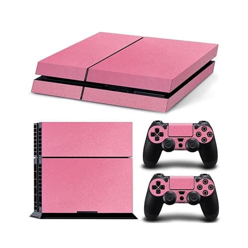 Gam3Gear Pattern Series Decals Skin Vinyl Sticker for Original PS4 Console & Controller - Leather Pink - Image 1