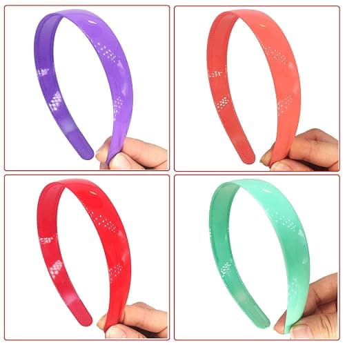 12pcs Women Plastic Headbands 25mm Wide Headband with Teeth for Girls Kids Teens Women by Yazon … thumbnail 5