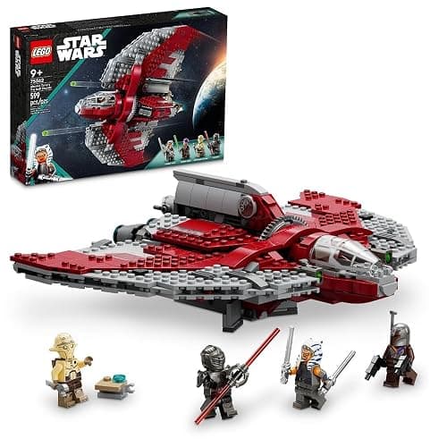 LEGO Star Wars Ahsoka Tano’s T-6 Jedi Shuttle Spaceship Toy - Star Wars Building Toys Set for Kids, Boys & Girls, Ages 9+ - Birthday Gift for Fans - 4 Minifigures - 75362 - Image 1