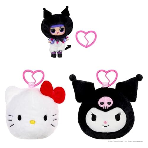 L.O.L. Surprise! Loves Hello Kitty Reversible Plush Surprise - Personaggi Sanrio di peluche con bambola L.O.L. abbinata, 5 sorprese e portachiavi da viaggio, età 4+ thumbnail 8