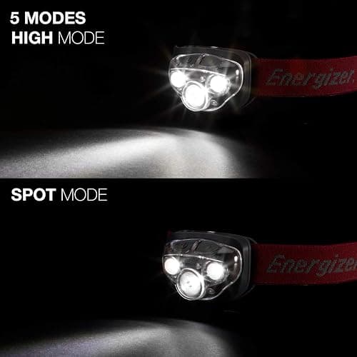 Energizer Vision HD+ LED Headlamp, Water Resistant Bright Headlamp with Digital Focus, Camping Gear and Emergency Light, Batteries Included, Pack of 1 thumbnail 6