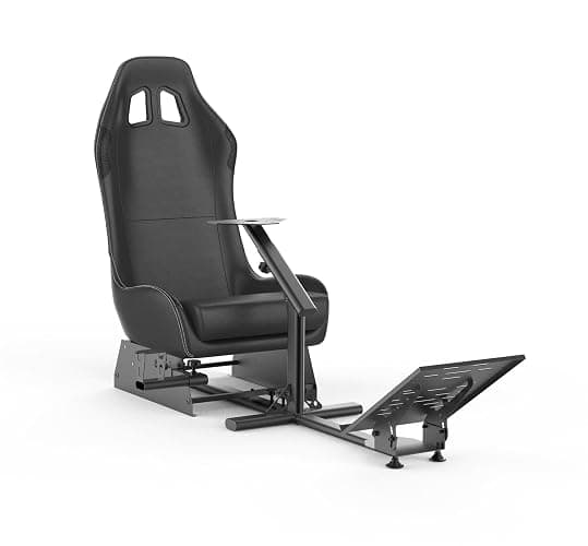 Cirearoa Gaming Chair Driving Cockpit Racing Wheel Stand with seat for All Logitech G923 | G29 | G920 | Thrustmaster | Fanatec Wheels | Xbox One, PS4, PC Platforms (Black/Black) thumbnail 5