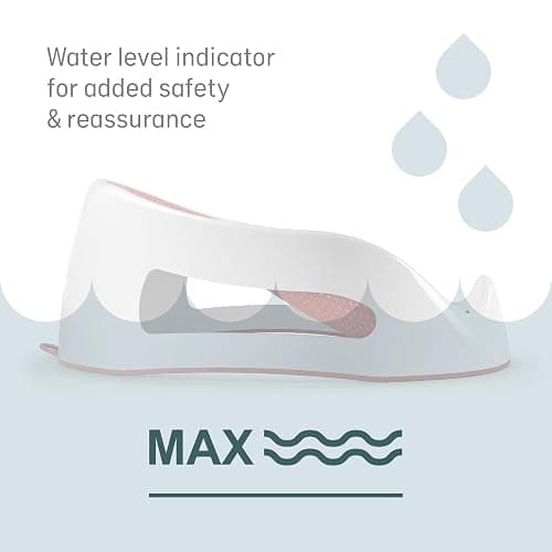 Angelcare - Baby Bath Support - Soft Touch Support - Water Level Indicator - Ideal for Babies Less Than 6 Months Old - Pink thumbnail 8