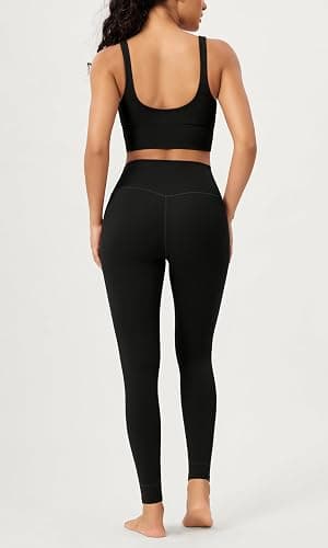 ODODOS 2 Pack Buttery Soft Cross Waist Leggings for Women, ODCLOUD 25" / 28" Crossover Lounge Yoga Pants thumbnail 5
