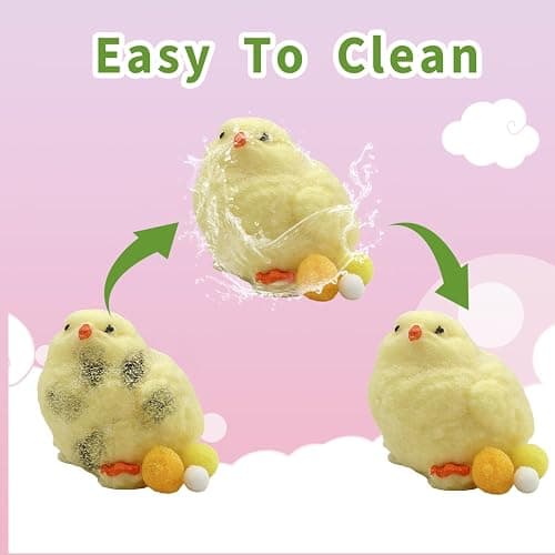 4pcs Taba Big Squishy Toys Set - 1 Mega Chick, 1 Banana & 2 Cat Paw Stress Relief Squishies for Kids & Adults, Cute Slow-Rise Sensory Fidget Toys for Anxiety Relief, Party Favors, Classroom Rewards thumbnail 3
