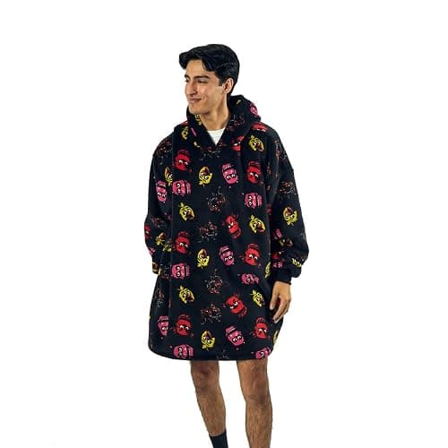 Five Nights At Freddy's Neon Character Heads Oversized Wearbable Hooded Blanket-OSFA thumbnail 5