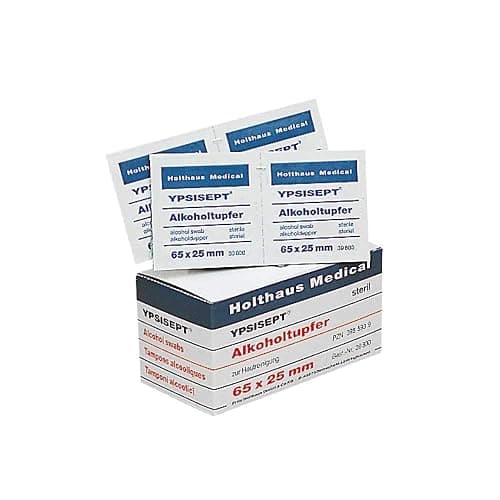 Holthaus Medical YPSISEPT® Alkoholtupfer Tupfer Hautreinigung Alkohol Tücher, 65x25mm, 100St - Image 1