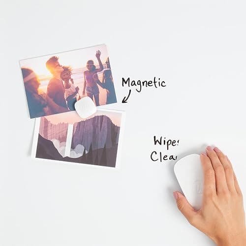 U Brands Contempo Magnetic Small Whiteboard, 8.5” x 11”, White Modern Frame, Mini White Board for Students, Fridge and Locker Dry Erase Board, Includes Marker & Magnet thumbnail 5