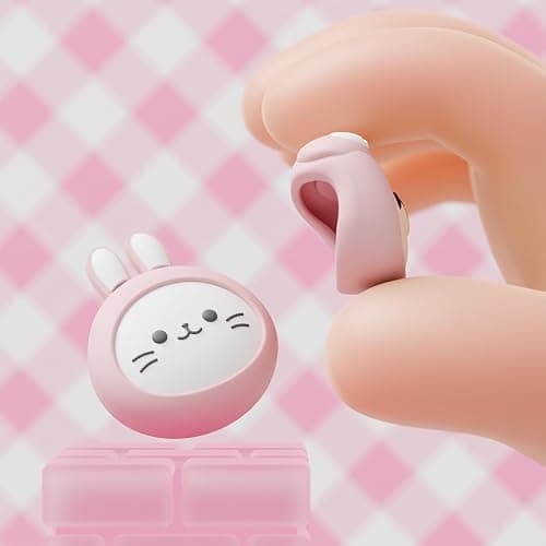 PlayVital Thumb Grips for Nintendo Switch 2 | Kawaii Silicone Joystick Caps (4-Pack) - Cute Accessories Animal Design Thumbstick Covers for Joycon 2 - Pink Cosplaying Kitten & Puppy thumbnail 6