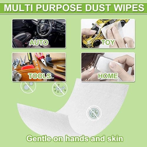 Air Jungles All Purpose Cleaning Wipes for Car and Home 70 Count, Extra Large 8" x 10" Heavy Duty for Car Interior Vinyl, Kitchen, Bathroom, Countertop, Furniture, Tool - Non-Toxic for Multi-Surface thumbnail 8