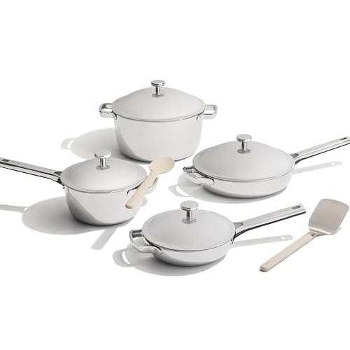 Our Place Titanium Pro Cookware Set (4-Piece) – Always Pan & Perfect Pot | Nonstick No-Coat Technology | Tri-Ply Titanium & Stainless Steel | Safe for Oven, Induction & Cooktops up to 1000°F | Chrome - Image 1