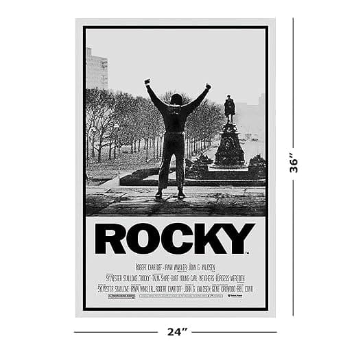 POSTER STOP ONLINE Rocky - Movie Poster (Regular Style - Victory Pose) (Size: 24" x 36") thumbnail 2