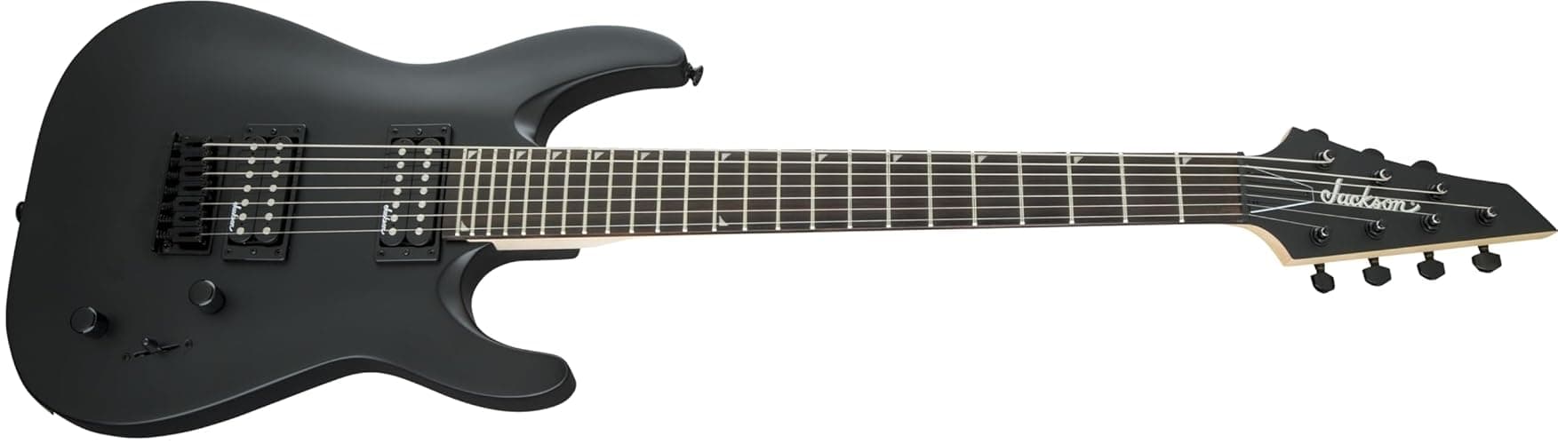 Jackson JS22-7 Dinky 7-string Electric Guitar - Satin Black thumbnail 4