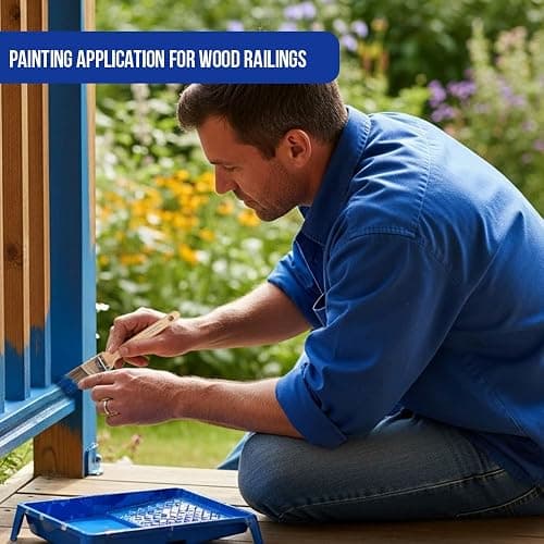 Pro Grade Paint Brushes, 5-Piece Paint Brush Set, Flat & Angle Brushes for Walls, Trim, Cabinets, Interior & Exterior Latex and Oil Paints, Stains
 thumbnail 2
