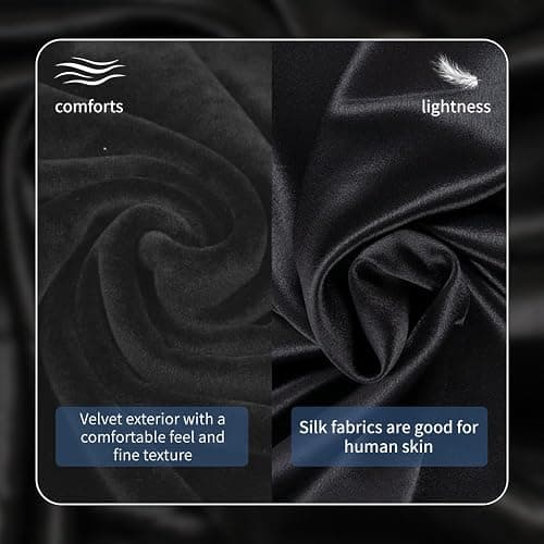 Sleep Mask Bluetooth 5.4 Headphones Soft Wireless Headband Eye Mask Blackout with Microphone (Black M) thumbnail 3