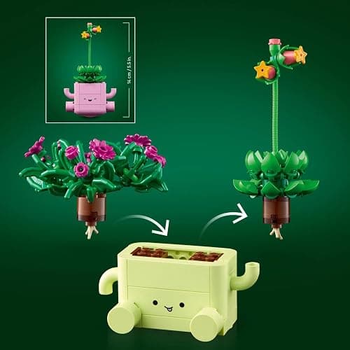 Lego 11506 Botanical Rocking Plants, Toy, Birthday Present, Blocks, Mother's Day, Girls, Boys, Kids, 9 Years, 10 Years, 11 Years, Elementary Students, Decorative Plants, Faux Green, Interior thumbnail 5