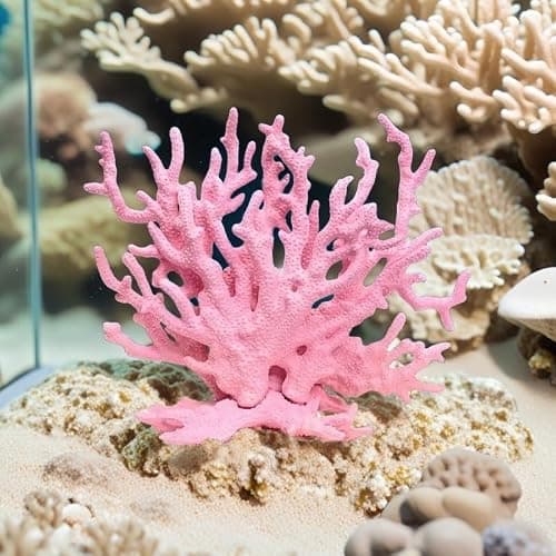 SwandTanpand Pink Aquarium Coral Fish Tank Decorations Aquarium Landscape | Realistic coral aquarium decoration, 5.9" x 4.7" , suitable for fish, works for freshwater/saltwater tanks, easy to clean thumbnail 9