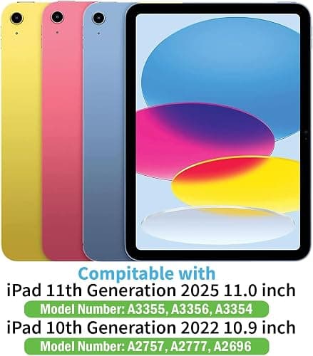 MOBIXX Glitter Clear Case for iPad 11th Gen 11-Inch (2025) & 10th Gen 10.9-Inch (2022), Slim Shockproof TPU Protective Transparent Cover ((Glitter) Clear) thumbnail 2