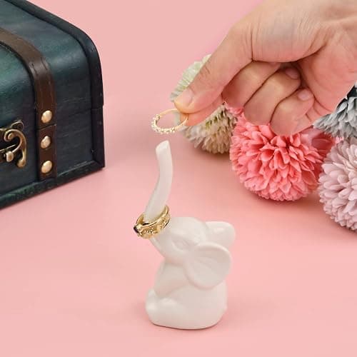 Kioiner Ceramic Elephant Ring Holder thumbnail 7